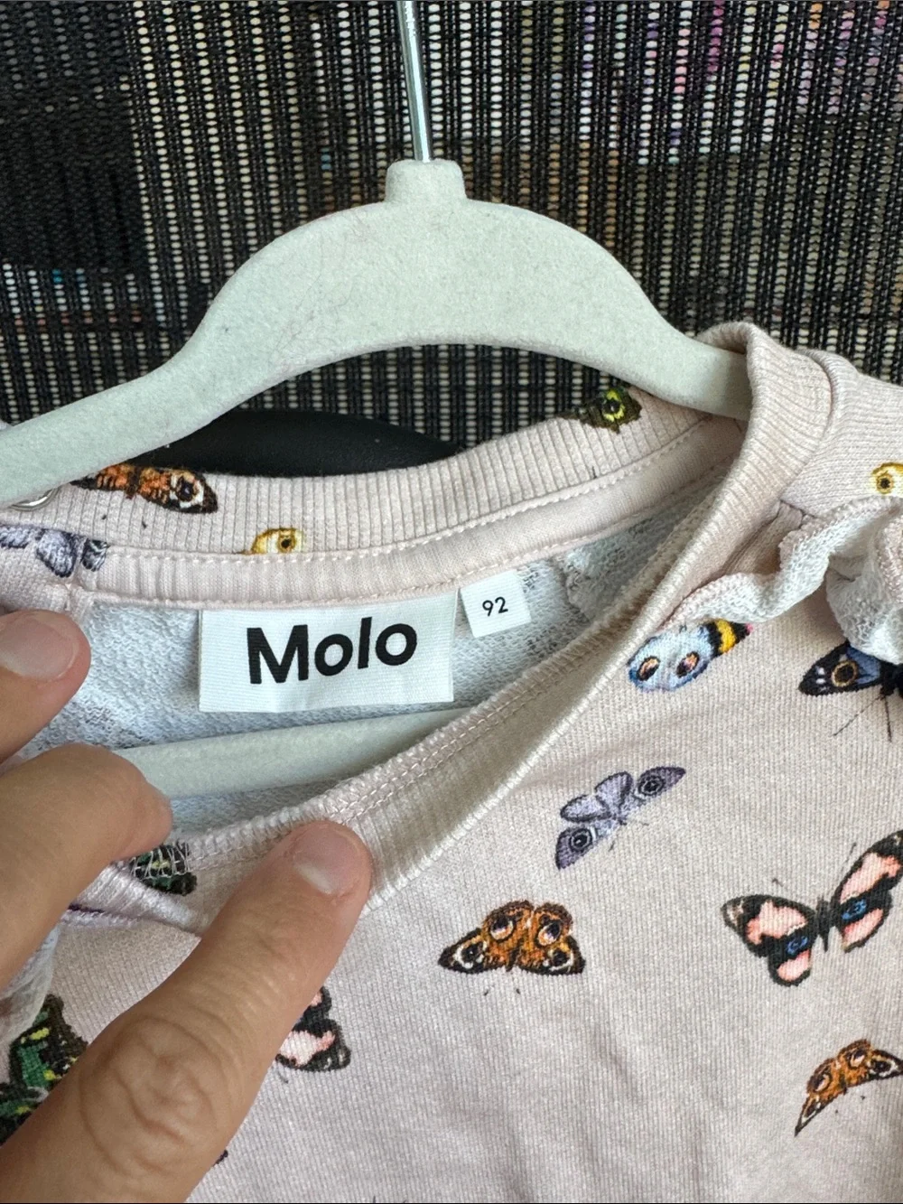Molo Blush Butterfly Print Pajama Set